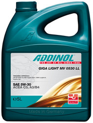 ������ �������� ����� Addinol Giga Light MV 0530 LL 5W-30, 5� ������������� | ������� 4014766241108