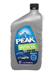 ������ �������� ����� Peak Full Synthetic Motor Oil 5W-20 (0,946�) ������������� | ������� P2MS576