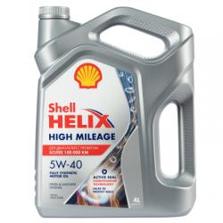 SHELL  550050425 HELIX HIGH-MILEAGE 5W40 SN A3/B4 ����� �������� ������������� 4L